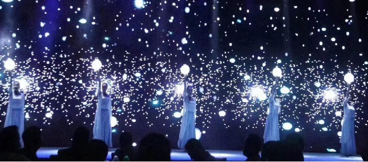 視頻互動(dòng)舞蹈秀城市之光 沉浸式感受以光匯聚的